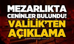 Mezarlıkta cenin ve uzuvlar bulundu: Valilik açıklama yaptı