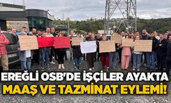 Ereğli OSB'de işçiler ayakta: Obal Alüminyum önünde maaş ve tazminat eylemi!