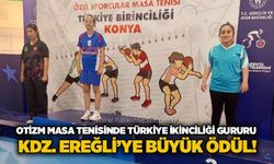Otizm masa tenisinde Türkiye ikinciliği gururu: Kdz. Ereğli’ye büyük ödül!