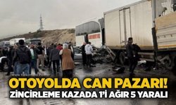 Otoyolda can pazarı! Zincirleme kazada 1’i ağır 5 yaralı
