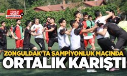 Zonguldak'ta Şampiyonluk maçında ortalık karıştı...