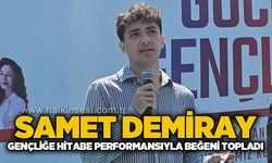 Samet Demiray, Gençliğe Hitabe performansıyla beğeni topladı