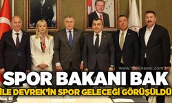 Spor Bakanı Bak ile Devrek'in spor geleceği görüşüldü