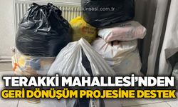Terakki Mahallesi'nden geri dönüşüm projesine destek!