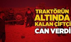 Traktörün altında kalan çiftçi can verdi