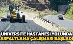 BEUN Hastanesi yolunda asfalt çalışması başladı