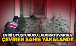 Evini u*uşturucu laboratuvarına çeviren şahıs yakalandı!