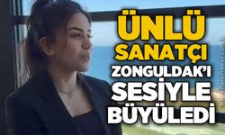 Ünlü sanatçı Ceren Ece Öksüz Zonguldak'ı sesiyle büyüledi
