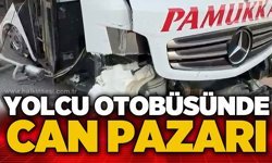 Yolcu otobüsünde can pazarı: Muavin yaralandı!