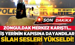 Kimliği belirsiz şahıslar iş yerine baskın düzenledi: Zonguldak kent merkezi karıştı!