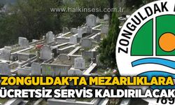 Zonguldak'ta mezarlıklara ücretsiz servis kaldırılacak