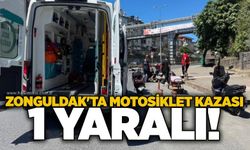 Zonguldak'ta motosiklet kazası: 1 yaralı!