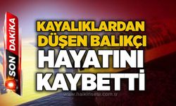 Kayalıklardan düşen balıkçı hayatını kaybetti