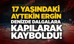 17 yaşındaki Aytekin Ergin denizde dalgalara kapılarak kayboldu!