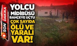 Yolcu midibüsü bahçeye uçtu: Çok sayıda ölü ve yaralı var!