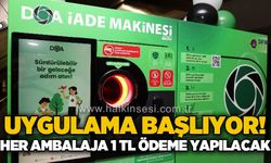Uygulama Zonguldak'ta başlıyor: Her ambalaja 1 TL iade yapılacak