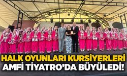 Halk Oyunları kursiyerleri Amfi Tiyatro’da büyüledi!
