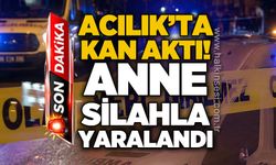 Acılık'ta kan aktı: Anne silahla yaralandı