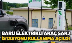 BARÜ elektrikli araç şarj istasyonu kullanıma açıldı