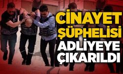 Cinayet şüphelisi adliyeye çıkarıldı