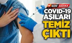 COVID-19 aşıları temiz çıktı