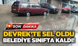 Devrek'i sağanak vurdu, cadde ve sokaklar göle döndü: Belediye sınıfta kaldı!