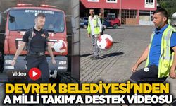 Devrek Belediyesi'nden Milli Takımı'mıza videolu destek...
