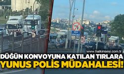 Zonguldak - Kozlu yolunda düğün konvoyu trafiği aksattı: Yunus polisler müdahale etti!