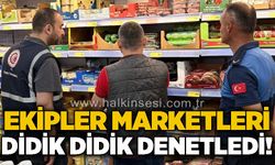 Ekipler marketlerde kapsamlı denetim gerçekleştirdi