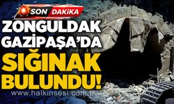 Zonguldak Gazipaşa'da sığınak bulundu!