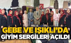 Gebe ve Işıklı'da giyim sergileri açıldı