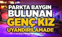 Parkta baygın bulunan genç kız uyandırılamadı!