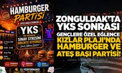 Zonguldak’ta YKS sonrası gençlere özel eğlence: Kızlar Plajı’nda hamburger ve ateş başı partisi!