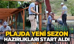 Plajda yeni sezon hazırlıkları sürüyor