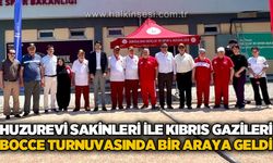 Huzurevi sakinleri ile Kıbrıs gazileri bocce turnuvasında bir araya geldi