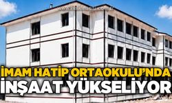 Alaplı İmam Hatip Ortaokulu inşaatı hızla yükseliyor
