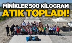 Minikler 500 kilogram atık topladı