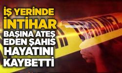 İş yerinde intihar: Başına ateş eden şahıs hayatını kaybetti