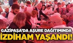 Gazipaşa’da aşure dağıtımında izdiham yaşandı!