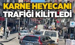 Karne heyecanı trafiği kilitledi