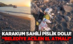 Karakum Sahili pislik dolu: Belediye acilen el atmalı!