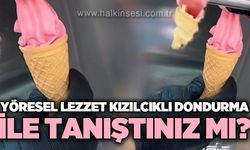 Kızılcıklı dondurma vatandaşlarla buluştu