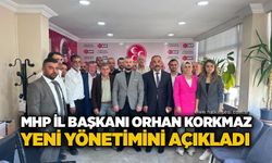 MHP İl Başkanı Orhan Korkmaz yeni yönetimini açıkladı