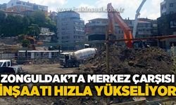 Zonguldak Merkez Çarşısı inşaatı yükseliyor