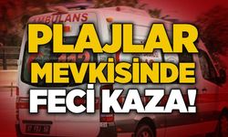 Plajlar mevkisinde feci kaza!