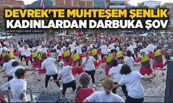 Devrek'te muhteşem şenlik: Kadınlardan darbuka şov