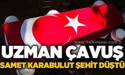 Jandarma Uzman Çavuş Samet Karabulut şehit oldu