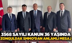 3568 Sayılı Kanun 36 Yaşında: Zonguldak SMMMO’dan anlamlı mesaj