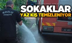 Sokaklar yaz kış temizleniyor