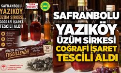 Safranbolu Yazıköy Üzüm Sirkesi Coğrafi İşaret Tescili aldı